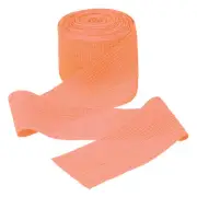Orange Ribbon Crinkle Chiffon, 1 1/2 Inch Handmade Tulle Fabric