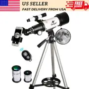 Astronomical Refracting Telescope for Beginners 70mm Aperture 400mm AZ Mount