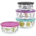 Pyrex Star Wars/Hello Kitty Glass Storage Set 8 Piece