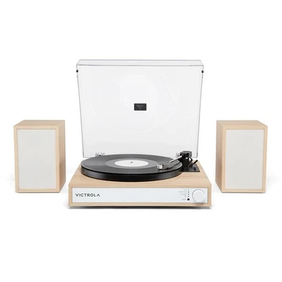 Victrola Harmony – Bluetooth Turntable System Audio Technica Stereo Speakers