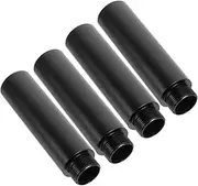 ERINGOGO 4Pcs Microphone Stand Extension Tube Easy Installation Mic Extender for Suspension Arm Height Black Compatible with Mic Stands and Boom Arms