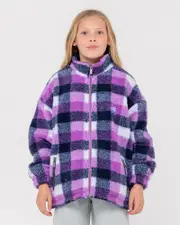 Low Tides Zip Through Sherpa Fleece Girl