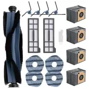 For X10 Pro Omni Robot Vacuum, Washable and Reusable Main Side Brush Hepa Filter Mop Cloth Dust Bag As Shown