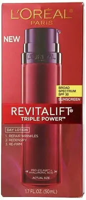 L'Oreal SPF 30 Revitalift Triple Power Lotion, 1.7 Ounce