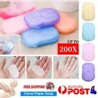 Mini Soap Paper Portable Travel Camping Hiking Hand Cleaning Sheets Disposable