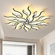 3-Light 5-Light 60/68/78/90/100 cm Dimmable Cluster Design Ceiling Lights Metal Acrylic Layered Artistic Style Modern Style Painted Finishes Black LED Modern 1