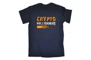 Crypto Millionaire Loading Bitcoin Currency - Mens Funny T-Shirt Tshirts
