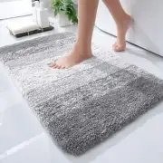 Luxury Bathroom Rugs Mat 30x20 Extra Soft Absorbent Microfiber Bath Carpet Grey