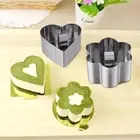 With Push Plate Pancake Mould Stainless Steel Cupcake Mold Mousse Ring Salad