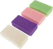 4pcs Foot File Callus Remover Stone Callus Pedicure Tools Foot Rasp for Men Women Random Color