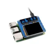 HighResolution LCD Main Display with Blue Secondary Screens HAT forRaspberryPi
