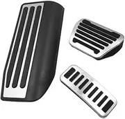 Car Pedals Stainless Steel Car Pedals For Land Rover For Range Rover For Sport L494 2014-2022 Accelerator Brake Non-slip No Drilling Pedal Cover(3 PCS)