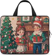 Laptop Case Sleeve Shockproof Computer Carrying Bag Children of Christmas Laptop Bag Tote Lightweight Notebook Case Cover Traveling Briefcase Handle Bags for Travel Business 17inch, Children of