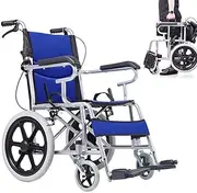 . Lightweight folding wheelchairs medical manual wheelchair frame plating hand push wheelchair walker for the elderly; handicapped transport