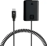 [F1TP] ACPW20 USB-C Power Adapter Kit NP-FW50 Dummy Battery Compatible for Sony Alpha A6400, A6500, A6300, A6100, A6000, A5100, A7, A7II, A7RII, A7SII, A55, RX10,Zv-E10,Cameras