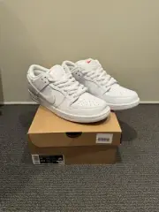 Nike SB Dunk Low “ISO Triple White” - Men’s US 11