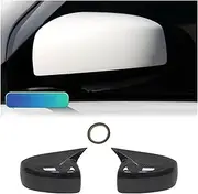 for M&ITSUBISHI Lancer X 10 EX EVO 2013-2016 Car Replacement Exterior Door Side Rear View Mirror Cover Caps Reverse Shell Case Car Side Mirror Cover Exterior Mirrors (Color : No Light Carbon L