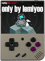 Miyoo Miyoo Mini Plus Retro Gaming Console, Handheld Game Console with 3000mAh Battery 3.5'' IPS Screen, Compatible with a Large Variety of Classic Games. Support WiFi & RTC, Gray
