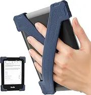 ELETIUO Hand Strap for Kindle Basic Gen 11 (2022) & Kobo Nia-2 Pack Lightweight Silicone Grip for 6" E-Readers,Secure Anti-Slip Holder for Comfortable Reading,Small-Dark Blue