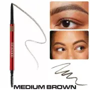 O/S One Size BrowKiki Micro Brow Defining Pencil FULL SIZE in 04 Medium Brown