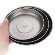Lightweight Titanium Camping Plate Rustproof and High Temperature Resistant