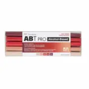 Tombow ABT PRO Alcohol-Based Markers RED TONES 56974 Set/5 pc NEW! brush chisel
