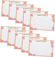 NUOBESTY Recipe Note Cards 50pcs Multi-Purpose Kitchen Supply for Cooking Methods Vocabulary Diary Writing