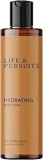 Life & Pursuits Hydrating Face Toner 200 ml with Rose, Aloe Vera Extract, Alcohol Free, Refreshing, Pore Cleanser