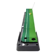 Portable Auto-Return Golf Practice Putting Mat Putter Trainer Indoors Outdoors 3M