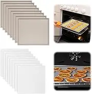 8 Pack Grey Silicone Dehydrator Trays for Liquids and 8 Pcs White Mesh Dehydrator Sheets, Nonstick Fruit Leather Trays, Multi-purpose Reusable Mats/Liners for Jerky Fruit Meat Herbs Vegetables Cracker