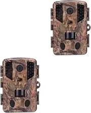 Toddmomy 2pcs 20 Trail Camera Battery-Operated Camera Camcorder Hunting Camera Camouflage