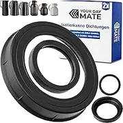 Vacuum Flask Replacement Seals, 2 Sets Compatible with EMSA Mambo, Motiva, Samba Thermos Flasks with 1.0 L, 1.5 L, Food Silicone, Teapot Coffee Pot Sealing Ring, Glass Insert Lid Sealing Ring