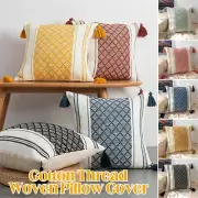 Bohemian Style Pillowcase Tassel Pillowcase Sofa Pillowcase