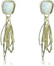 MAYJAI Simple Shell Metal Tassel Earrings Advanced Sense