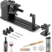 RA Pro Rotary Laser Rotary Roller, 3 in 1 Multi-Function Engraving Accessories, Y-axis Jaw Chuck Rotary for Engraving Cylindrical Objects, Tumblers, Wine Glass, Rings, Balls