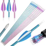 31" SP400-1000 Pure Carbon Arrows Rubber Vanes Feathers Target Shoot Archery Bow