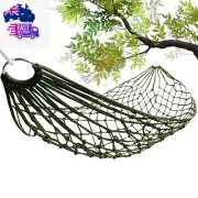 Mesh Hammock - Easy to Set up Rope Hammocks for Outside, Dark Green Color, 90X31