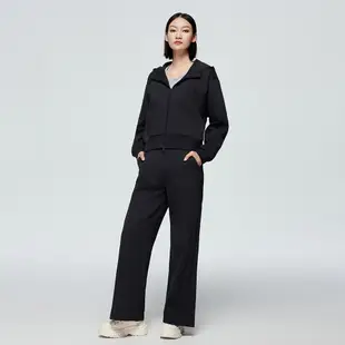 Gap 女裝 Logo連帽外套 空氣三明治系列-黑色(891632)