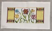 Janice Gaynor Hand-painted Needlepoint Canvas plus Wool Yarn and Thread - NEW