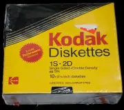 ** SEALED** Kodak 1S 2D 48 TPI 5 1/4" 10-Pack Floppy Diskettes