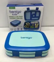 NEW Bentgo Kids 5 Compartment Lunch Box Container~Leak Proof~BPA Free~Blue
