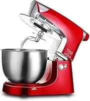 Stand Mixer, Electric Kitchen Food Mixer With 5.3 Quart Stainless Steel Bowl, 3-Speed Control Dough Mixer With Dough Hook, Whisk, Beater