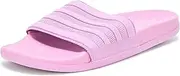 [adidas] Unisex Adult Adilette Comfort Slide, Preloved Purple/Preloved Purple/Preloved Purple, 9 Women/8 Men