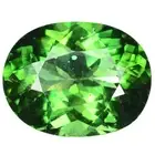 6.63 Ct. Beautiful Natural Oval Green Apatite Gemstone WITH GLC CERTIFY