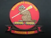Massawepie Scout Camps Pioneer 2000 Pocket Patch c5