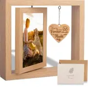 Pet Memorial Picture Frame Once by my side forever in my heart-4x6 Inches Photo
