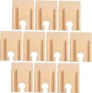 Educational Wooden Train Tracks 10pcs Replacement Parts Build Your Own Railway Scene