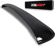 ICBEAMER 37.8" 980mm Universal Fit Auto Moon Sunroof Wind Deflector Black Dark Smoke Smooth w/Waterproof Tape