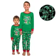 Little Jupiter Boys Pajamas with Glow in The Dark - Dinosaur Christmas