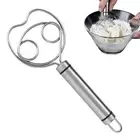 Danish Dough Whisk Stainless Steel Dough Whisk Bread Dough Egg Hand Mixer Baking